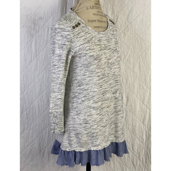 Anthropologie Gray Sweater By Saturday Sunday Peasant - Picture 2 of 9